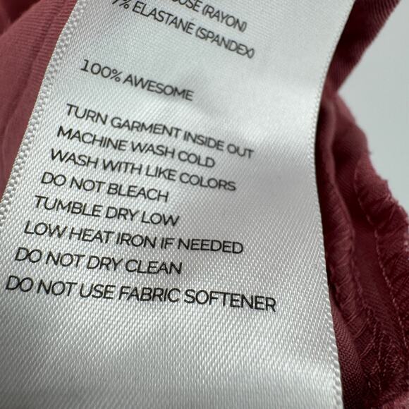 FIGS Scrub Top Casma Womens Small Mauve Pink Pullover Short Sleeve V-Neck - Picture 7 of 8